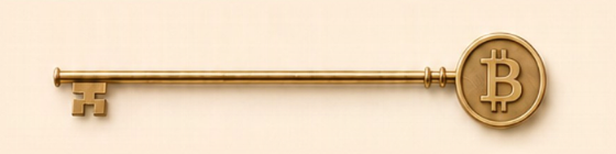 Gold bitcoin key